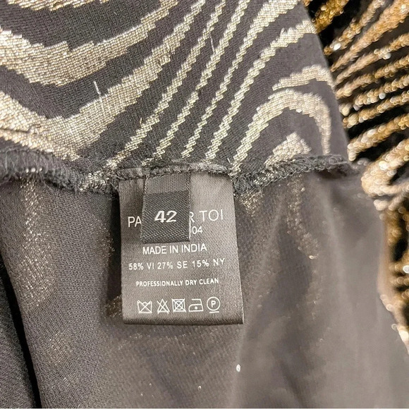 Dodo Bar Or Ava wrap-effect ruched metallic velvet dress size 42 - Picture 9 of 15